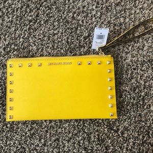 Authentic Michael Kors Yellow Wristlet